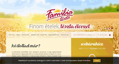 Desktop Screenshot of familiateszta.hu